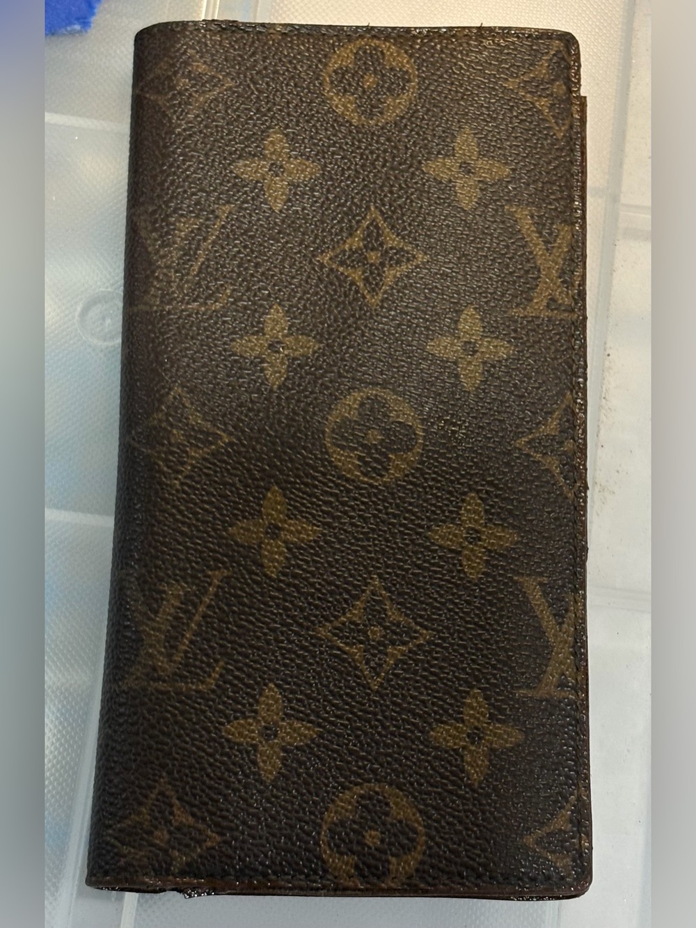 Authentic Men’s Louis Vuitton Brown Monogram Long Vertical Wallet